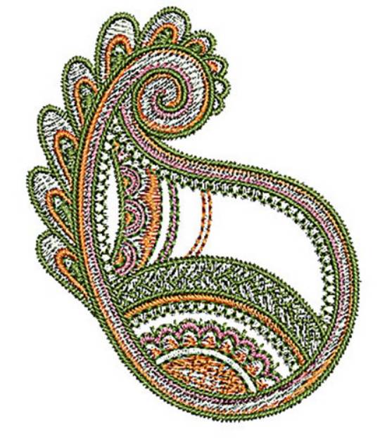 Picture of Henna Paisley Machine Embroidery Design