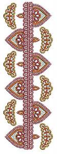 Picture of Henna Floral Border Machine Embroidery Design