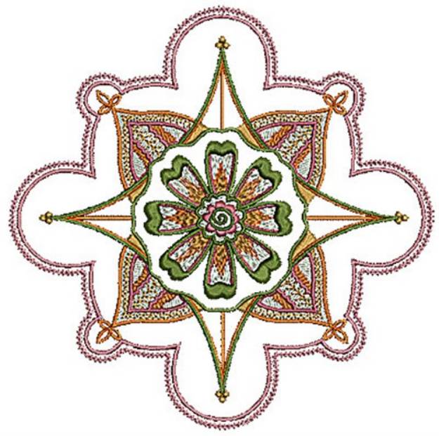 Picture of Henna Floral Machine Embroidery Design