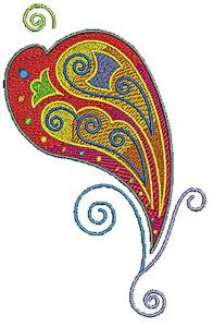 Picture of Scrollworks Heart Swirl Machine Embroidery Design