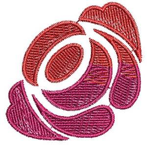 Picture of Rose Scrollworks Machine Embroidery Design