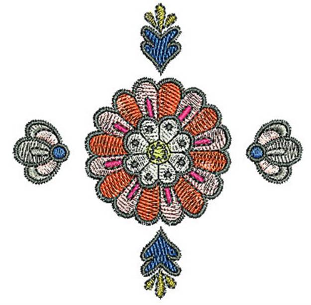Picture of Tudor Bloom Machine Embroidery Design
