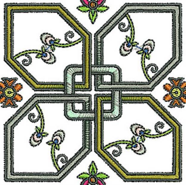 Picture of Floral Tudor Machine Embroidery Design