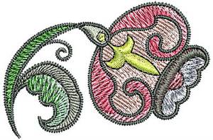 Picture of Tudor Floral Bloom Machine Embroidery Design
