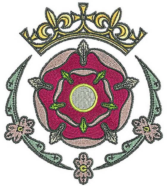 Picture of Tudor Tiara Flower Machine Embroidery Design
