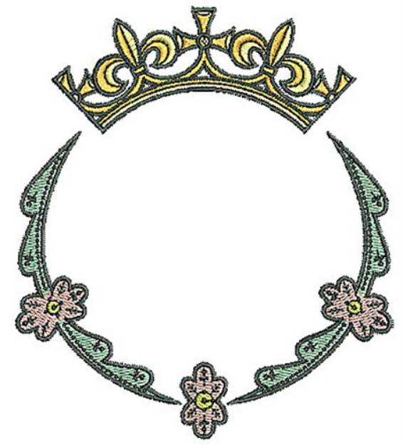Picture of Tudor Tiara Circle Machine Embroidery Design