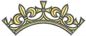 Picture of Tudor Crown Machine Embroidery Design