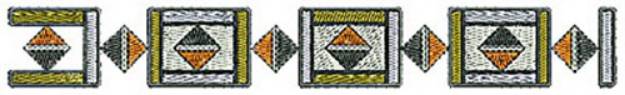 Picture of Southwestern Decorative Border Machine Embroidery Design