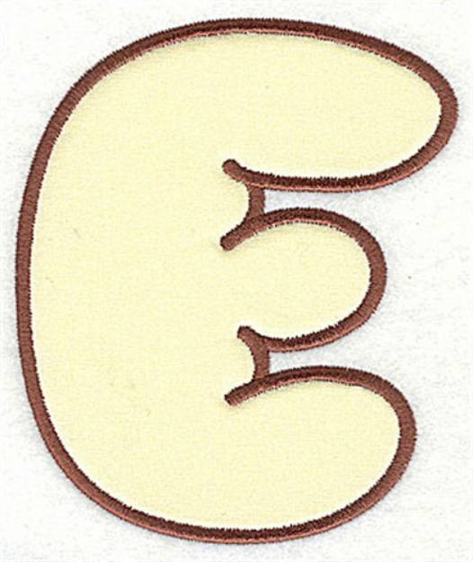 Picture of E Applique Font Machine Embroidery Design