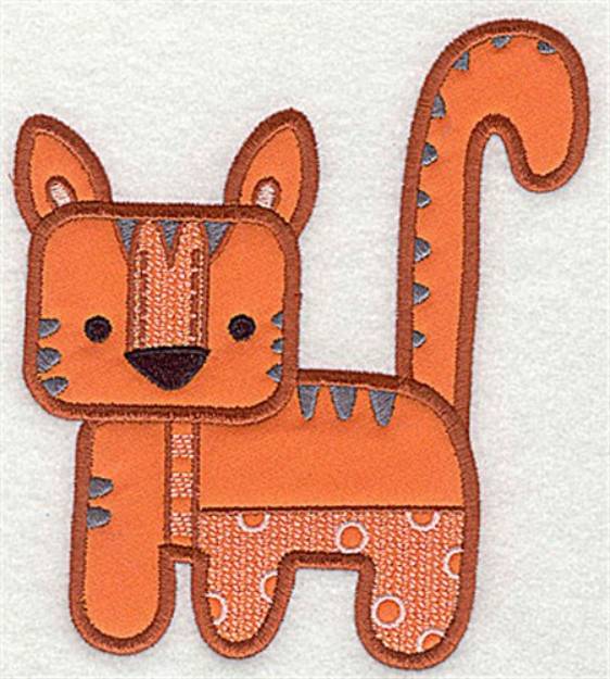 Picture of Tiger Applique Machine Embroidery Design