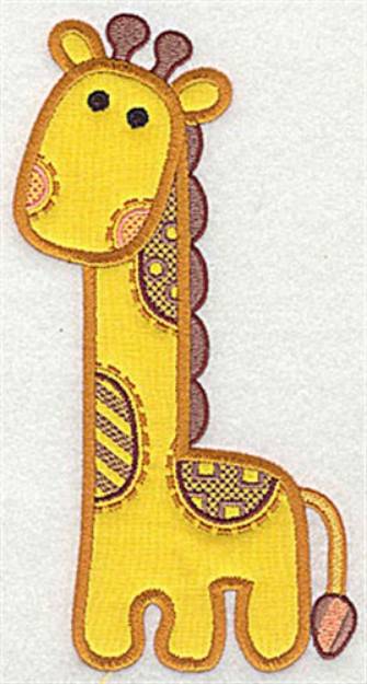 Picture of Giraffe Applique Machine Embroidery Design