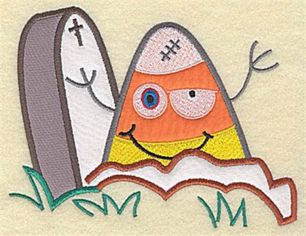 Picture of Halloween Candy Corn Machine Embroidery Design