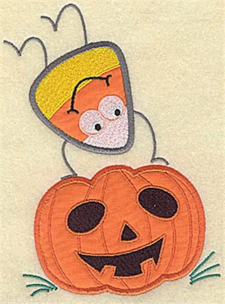 Picture of Jack O Lantern Halloween Machine Embroidery Design