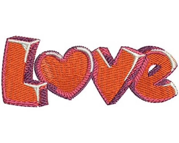 Picture of Love Gel Hearts Machine Embroidery Design