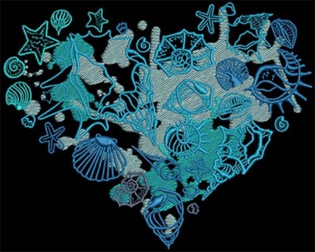 Picture of Heart Of The Ocean Machine Embroidery Design