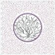 Picture of Stained Glass Quilt Block Machine Embroidery Design