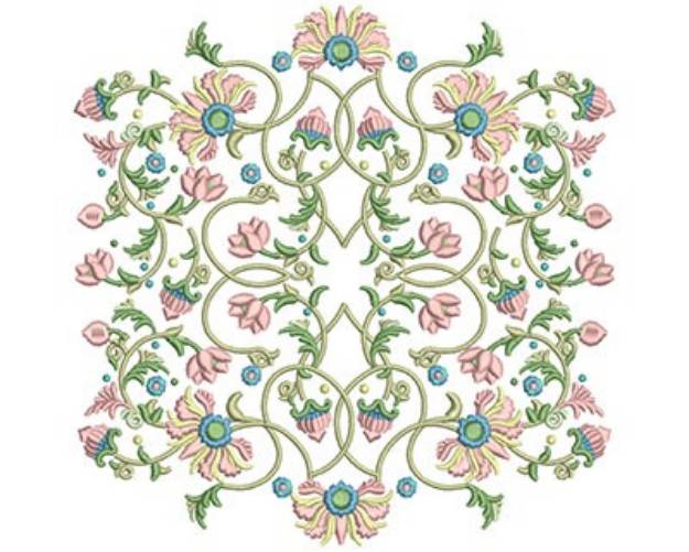 Picture of Floral Decor Machine Embroidery Design