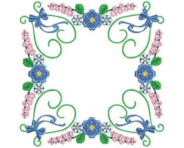 Picture of Flower Block Machine Embroidery Design