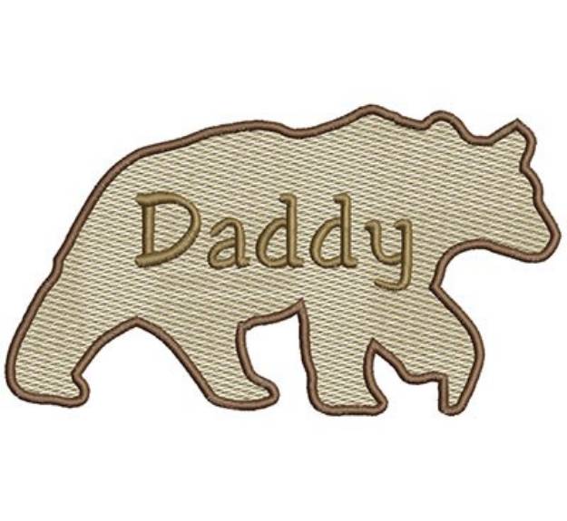 Picture of Mylar Daddy Bear Machine Embroidery Design