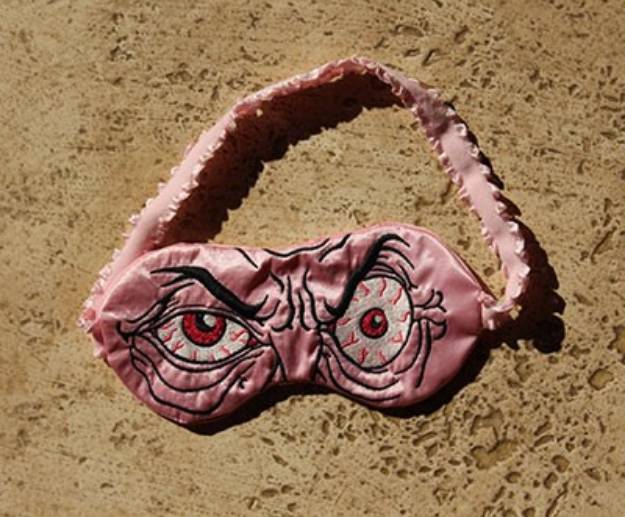 Picture of Evil Eye Sleep Mask Machine Embroidery Design