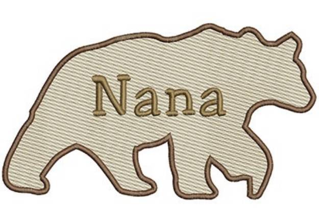 Picture of Nana Bear Machine Embroidery Design