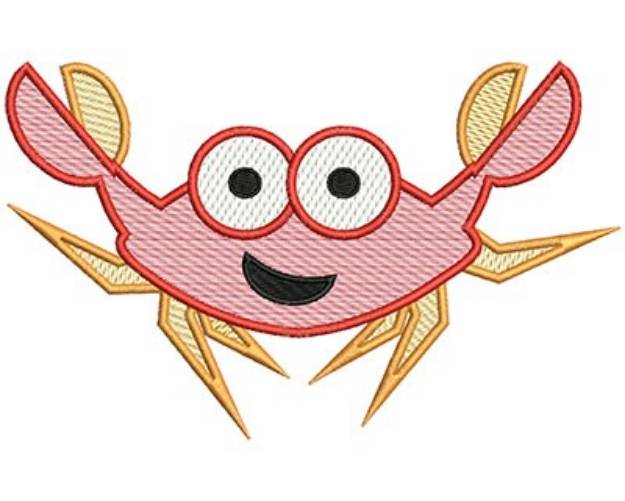 Picture of Crab Mylar Machine Embroidery Design