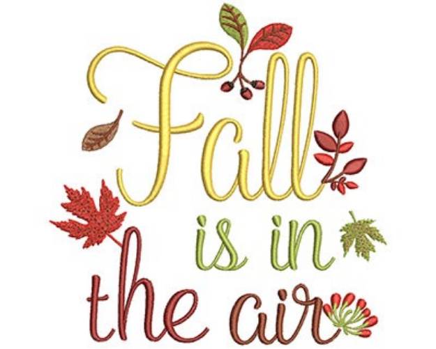 Picture of Fall Is In The Air Machine Embroidery Design
