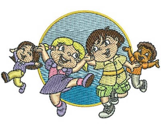 Picture of KIDS DANCING Machine Embroidery Design