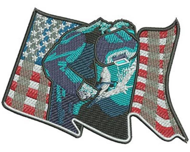 Picture of American Welder Machine Embroidery Design