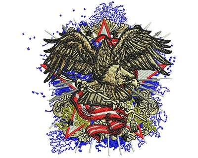 American Eagle  Machine Embroidery Design