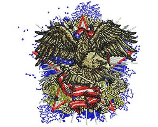 Picture of American Eagle  Machine Embroidery Design