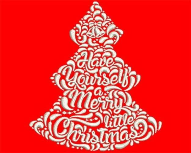 Picture of Merry Little Christmas Machine Embroidery Design