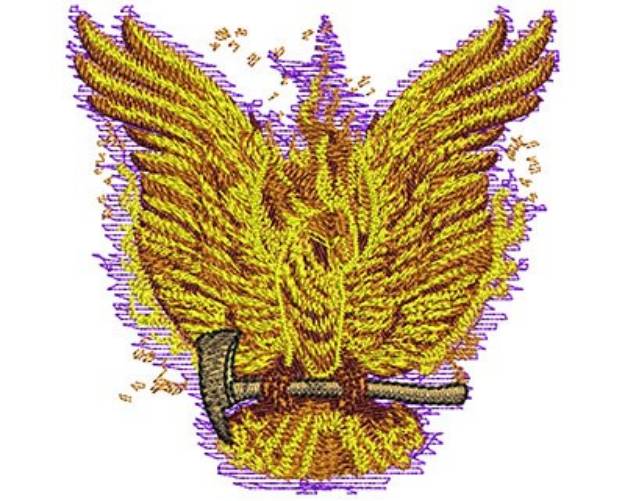 Picture of Fire Bird Machine Embroidery Design