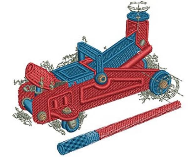 Picture of Floor Jack Machine Embroidery Design