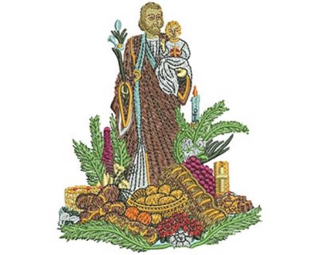 Picture of St Josephs Altar Machine Embroidery Design