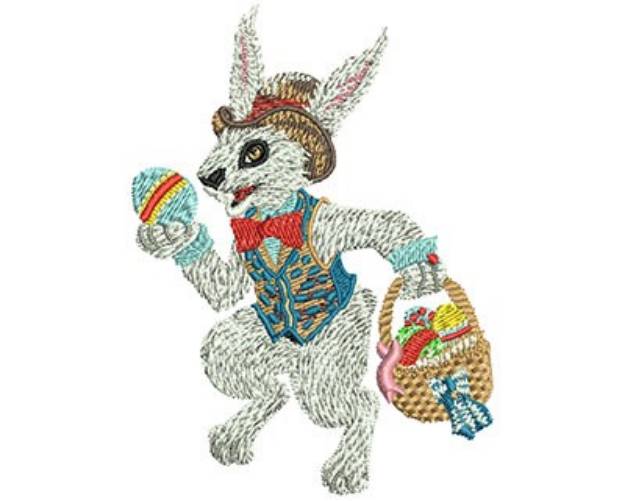 Picture of EASTER BUNNY Machine Embroidery Design
