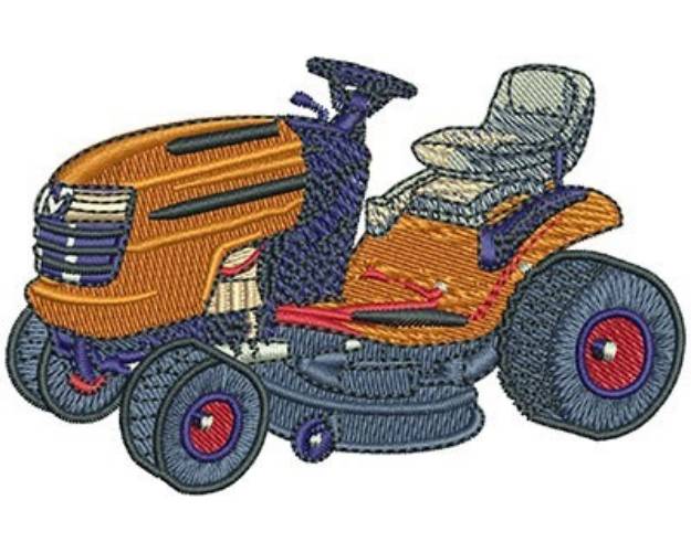 Picture of LAWNMOWER Machine Embroidery Design