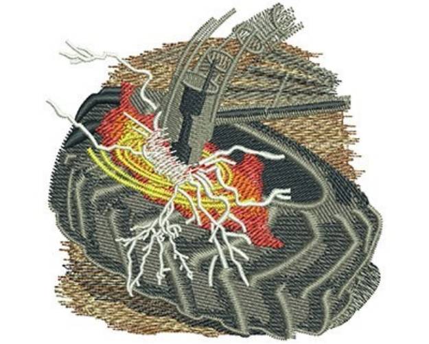 Picture of TIRE HAMMER Machine Embroidery Design