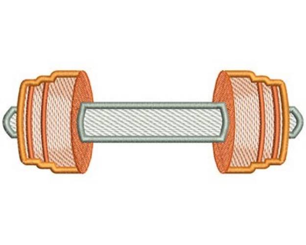 Picture of Bar Bell Weight Machine Embroidery Design