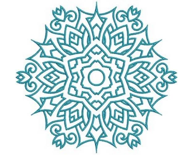 Picture of Mandala Outline Machine Embroidery Design