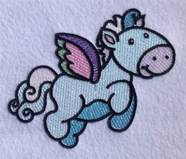Picture of Cartoon Pegasus Machine Embroidery Design