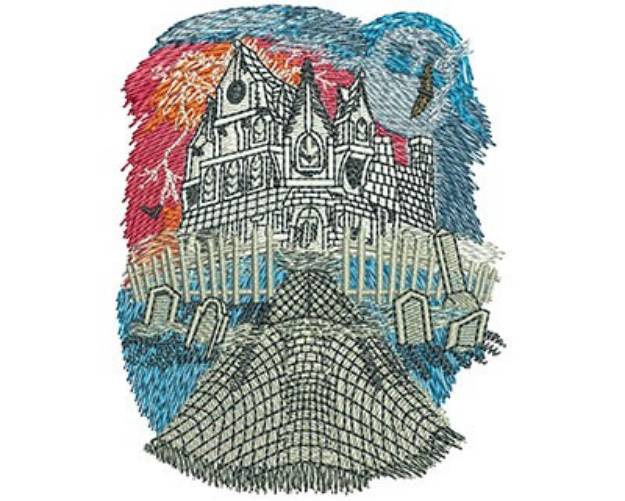 Picture of HAUNTED HOUSE Machine Embroidery Design