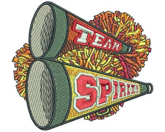 Picture of CHEER HORN Machine Embroidery Design