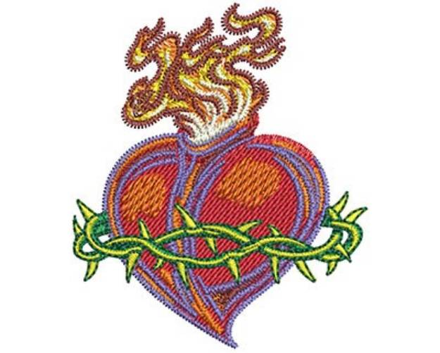 Picture of SACRED HEART Machine Embroidery Design