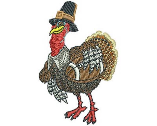 Picture of TURKEY DAY FOOTBALL Machine Embroidery Design