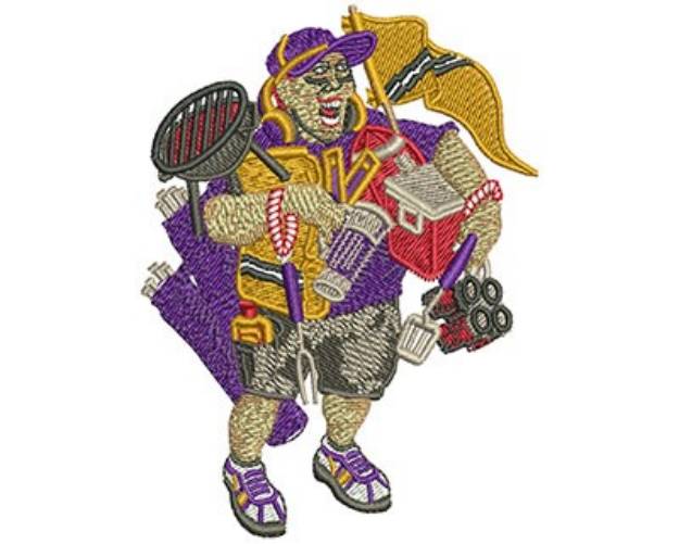 Picture of GEAR UP TAILGATING Machine Embroidery Design