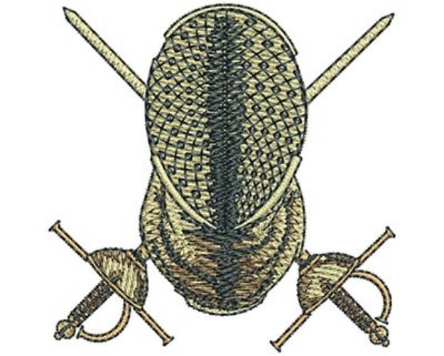 Picture of FENCING SWORDS Machine Embroidery Design