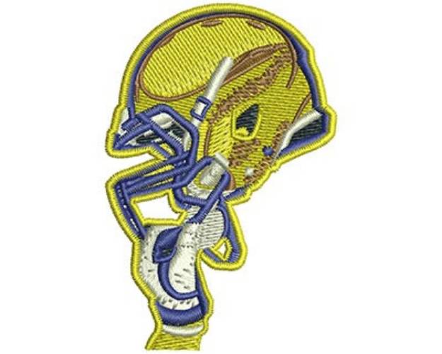 Picture of FOOTBALL NEW HELMET Machine Embroidery Design