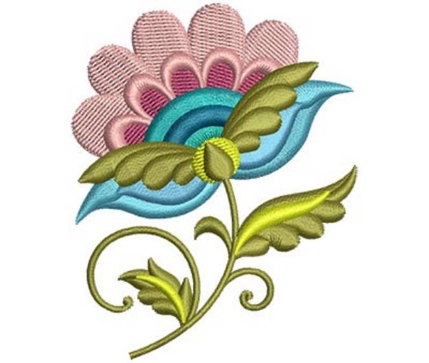 Picture of Jacobean Bloom Machine Embroidery Design