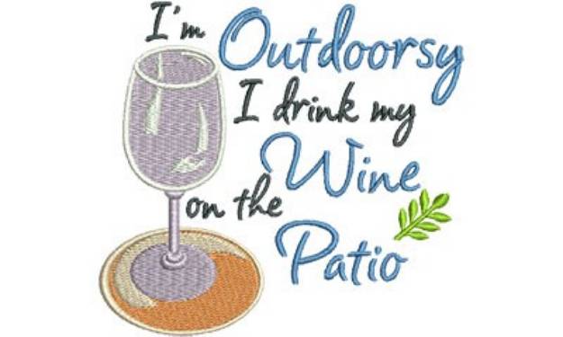 Picture of Im Outdoorsy Machine Embroidery Design